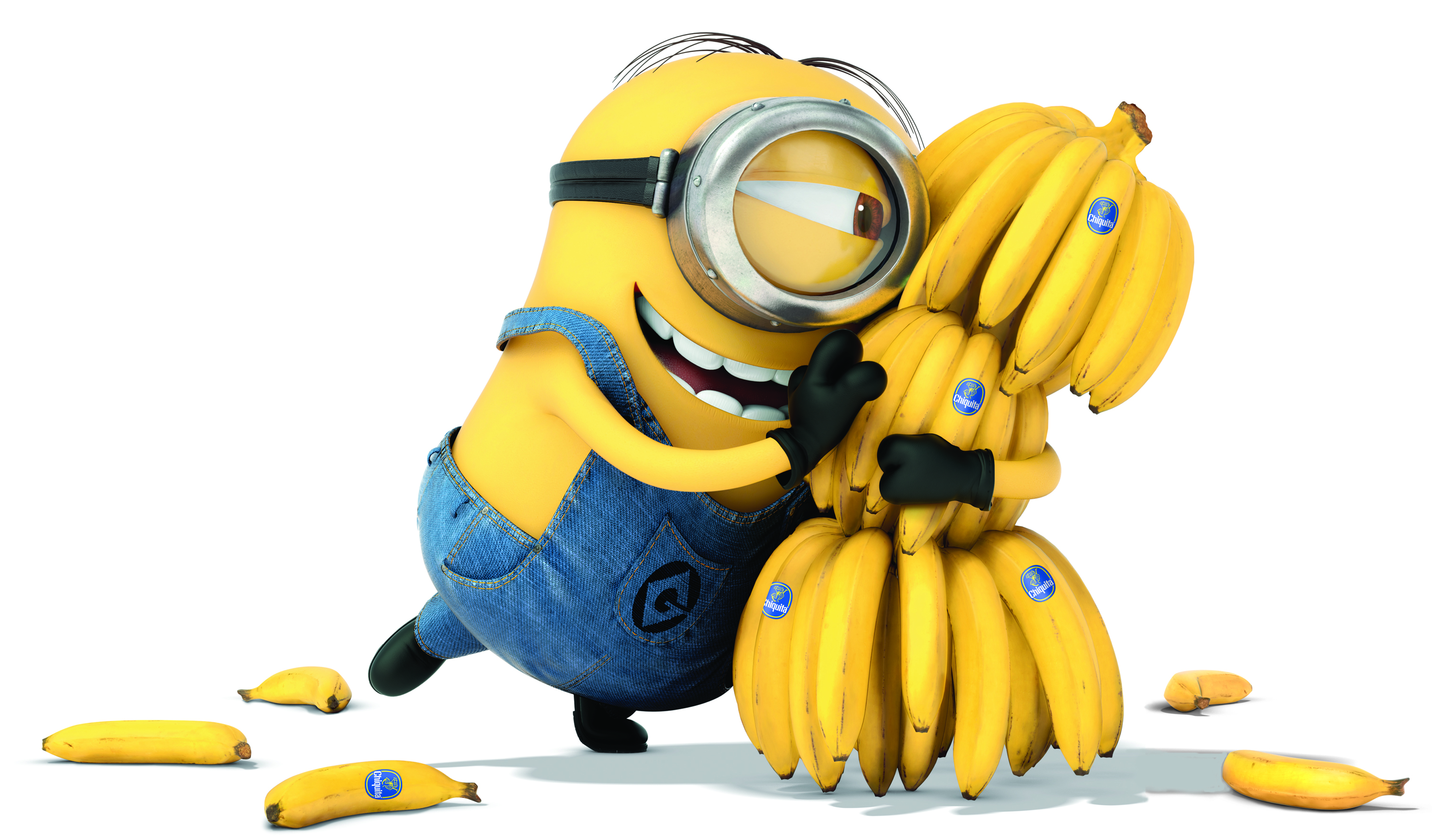 Despicable Me Minions Banana Elemental Square Happy Portrait